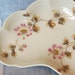 Charles Field Haviland Limoges China Bone Dish Hand Painted Pink Flowers Scalloped Edge