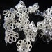 Silver Plated, 9x7mm Flower Filigree Bead Cap - 70 pcs