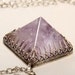 Amethyst Pyramid Necklace