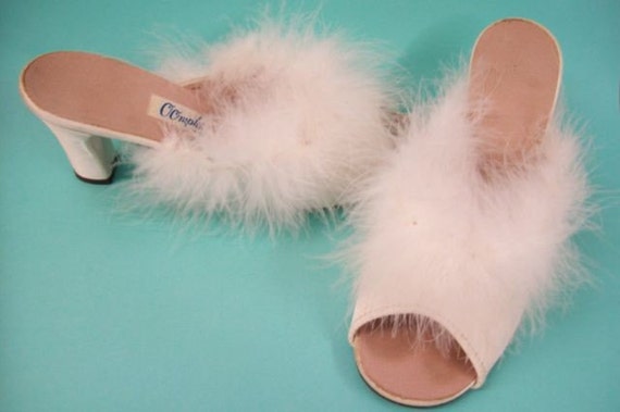 marabou boudoir slippers