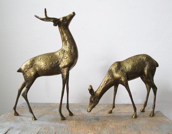 large deer figurine