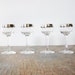 dorothy thorpe glasses / silver cordial glasses / shot glasses