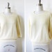 french vanilla shirt / vintage 70s soft spun knit pullover