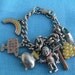 Vintage Lucky Leprechaun, Pot of Gold, Rainbow Charm Bracelet