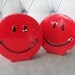Vintage 70s Smiley Face Salt and Pepper Shakers