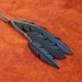 Vegan Feather Bicycle Tube Necklace