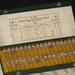 Antique Watchmakers Watch Sleeve Part Box with 36 Glass Vials