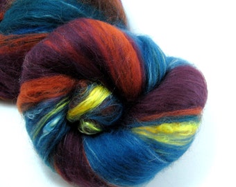 SALE Jewels - Drum Carded Batt Spinning Fiber 2oz