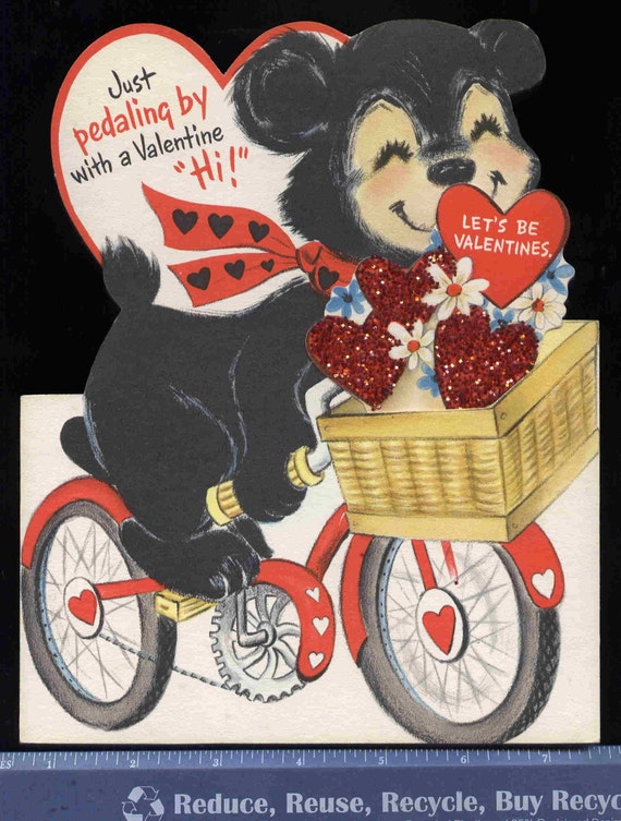 teddy bear on a bike
