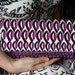 Fuschia Purple and Black Clutch - Patterned Clutch Trendy Clutch - Bridesmaid Gift Idea