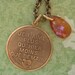 Parisian Pretty...Love You More Than Yesterday... French Necklace