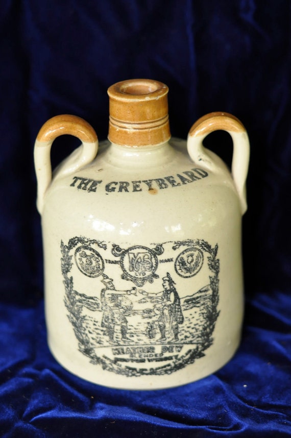 Vintage Scotch Whiskey Jug The Greybeard