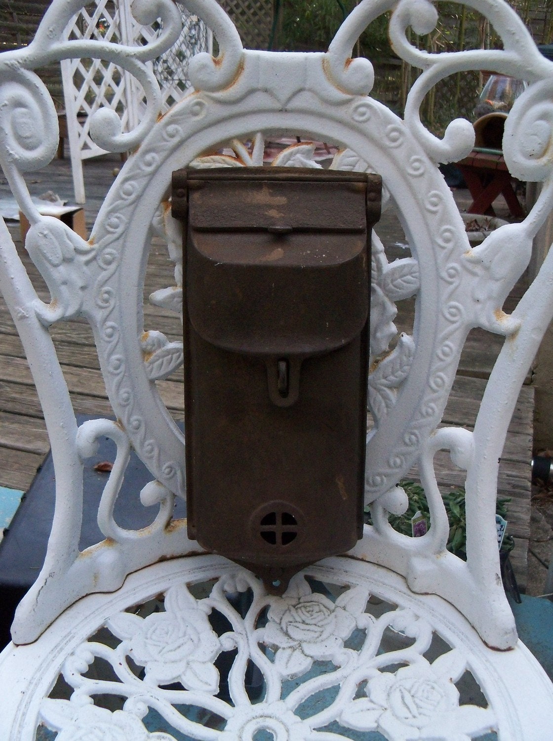 Vintage Cast Iron Griswold Mail Box