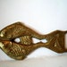 Vintage Fish Bottle Top Cap Opener Brass Pisces OOAK