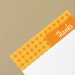 SALE - 10 Bright Orange Juice Thank You Notecards with Op Art Pattern