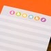 SALE - 10 Gray 80s Inspired Striped Thanks Notecards - Recycled - Jolene