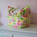 Large Beach Tote Bag - Polka Dot Fabric - Beach Tote