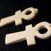 Natural Bone Pendant beads 45mm Natural charms or pendant cross tribal hand carved bone beads 2pcs