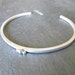 Sterling Silver Cuff Bracelet with Recycled Dots