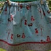 Little Red Riding Hood Skirt size 5T to 7 with A Walk In The Woods Fabric and mushrooms