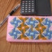 Plastic Canvas Checkbook Cover Pinwheel Quilt. Clearance Free Shipping.