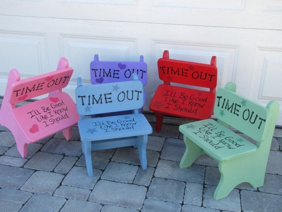 oak time out chair