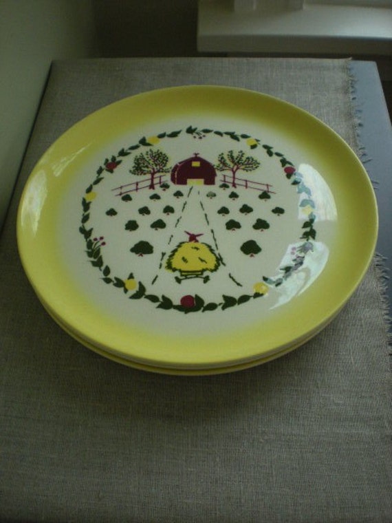 Vintage California Brock Ware Farmhouse Pattern Dishes