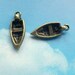 LAST ONES - 25 rowboat charms, 3D, bronze tone, 22mm, sALE