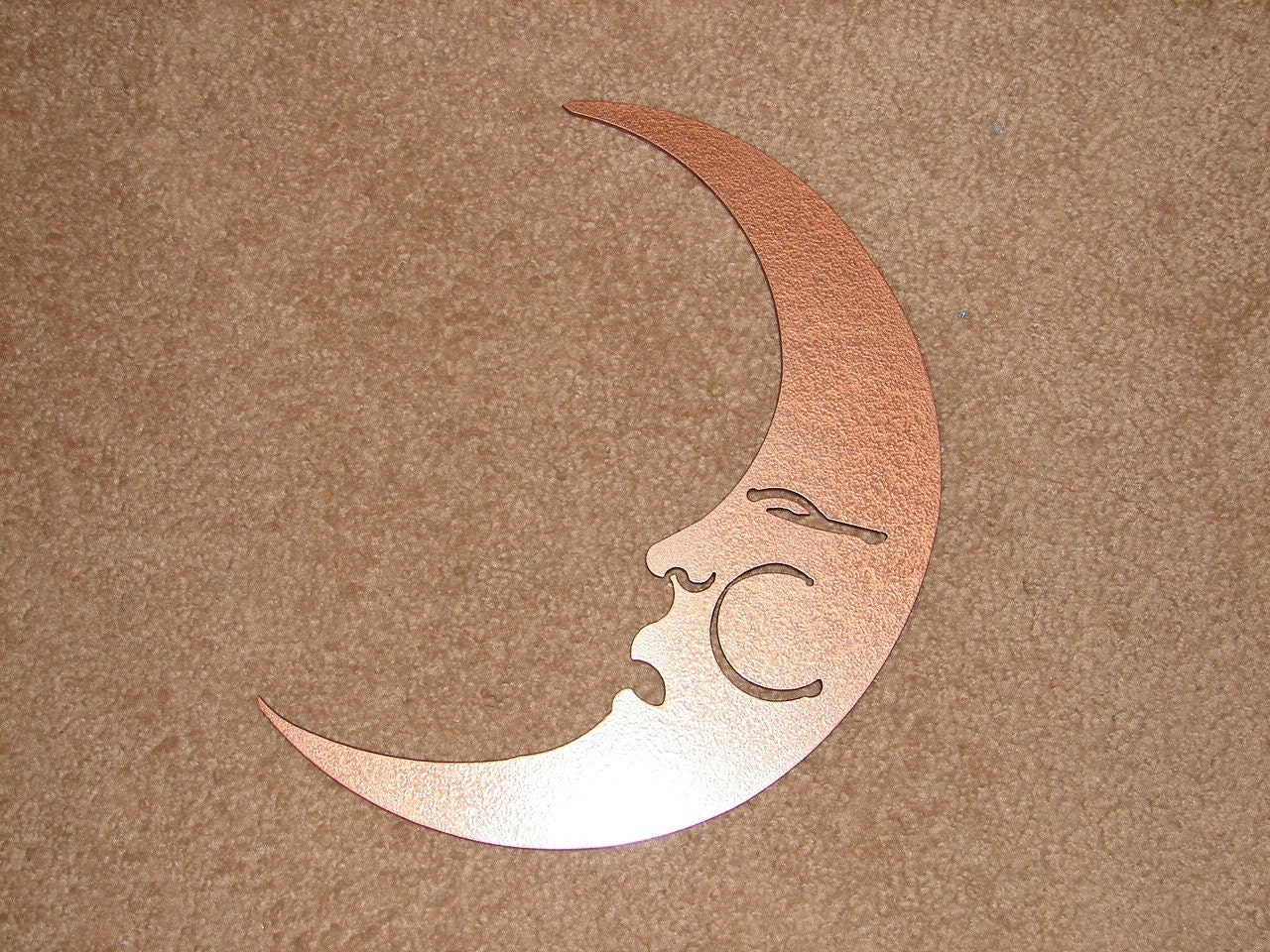 Moon Face METAL WALL ART Home Decor Garden Patio