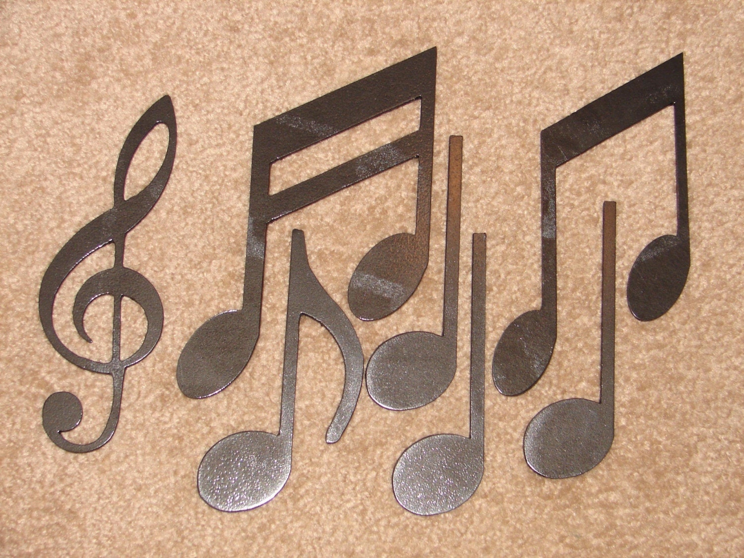 METAL WALL ART DECOR MUSIC NOTES MUSICAL NOTE PATIO