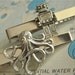 Men's Tie Clips Robot Tie Clip & Octopus Tie Clip Set of 2 Men's Tie Clips Steampunk Accessories Groomsman Gifts Cosmic Firefly Las Vegas