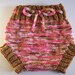 Diaper Cover Wool - Hand Knit Large Hand dyed Wool Soaker in Girly Retro