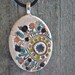 ROUND GARDEN clay necklace