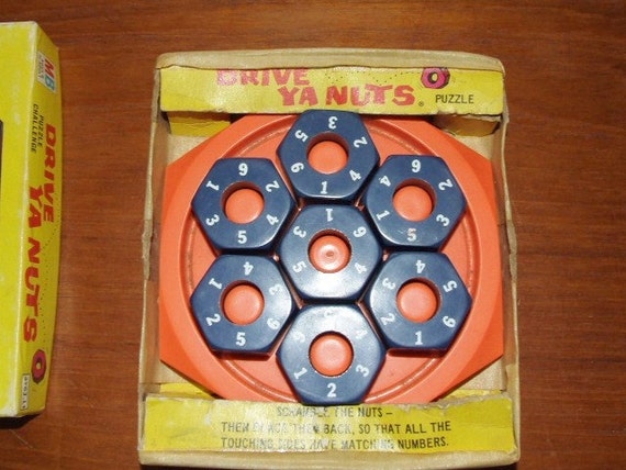 Milton Bradley Drive Ya Nuts Puzzle Complete