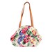 90s Floral Purse Vintage 80s 1990s Bright Clutch With Leather Straps