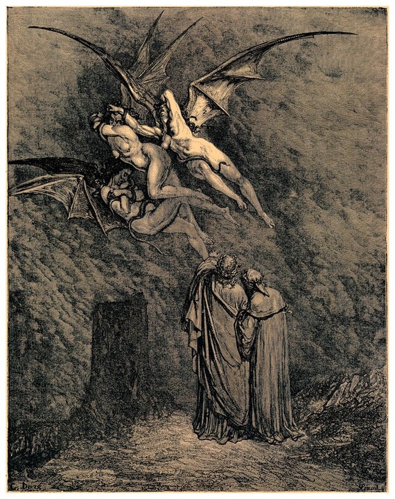 Gustave Dore' Dantes Inferno The Divine Comedy