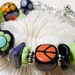 SALE-FEELIN' GROOVY- Handmade Lampwork and Sterling Silver Bracelet