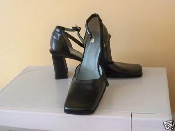 Vera Pelle Handmade Black Designer Shoes Italy 39/9