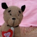 Puddles dog soft toy waldorf style tea cup pup