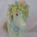 Sparkle the Unicorn waldorf style handknit soft toy