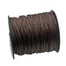 Brown color Woven Waxed Cotton cord 2mm - 25 feet/7.62 meters.