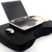 Jumbo Black Canvas Cotton Laptop Lap Desk for Casey S