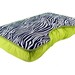 Large Lime Green Zebra LapDesk