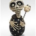 Dia De Los Muertos - Black and White Skelly