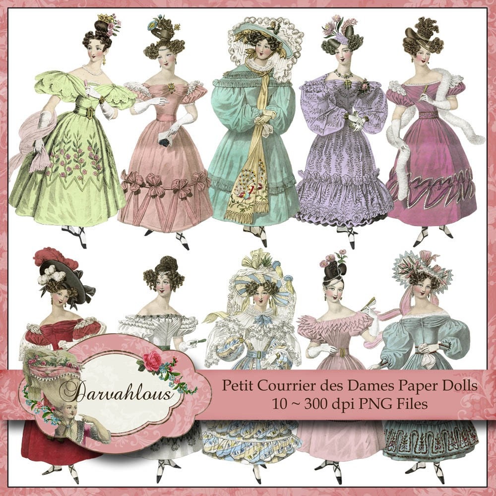 NEW Petit Courrier des Dames Regency Paper Dolls