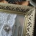 Romantic Repurposed Vintage Picture Frame Earring Holder Jewelry Organizer Display