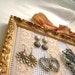 Elegant Upcycled Wooden Picture Frame Earring Holder Jewelry Display Organizer