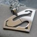 Superman Necklace Men's Stainless Steel