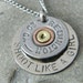 Shoot Like a Girl Bullet Necklace