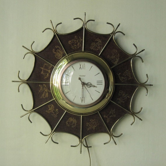 Reserved Vintage Astrology Wall Clock